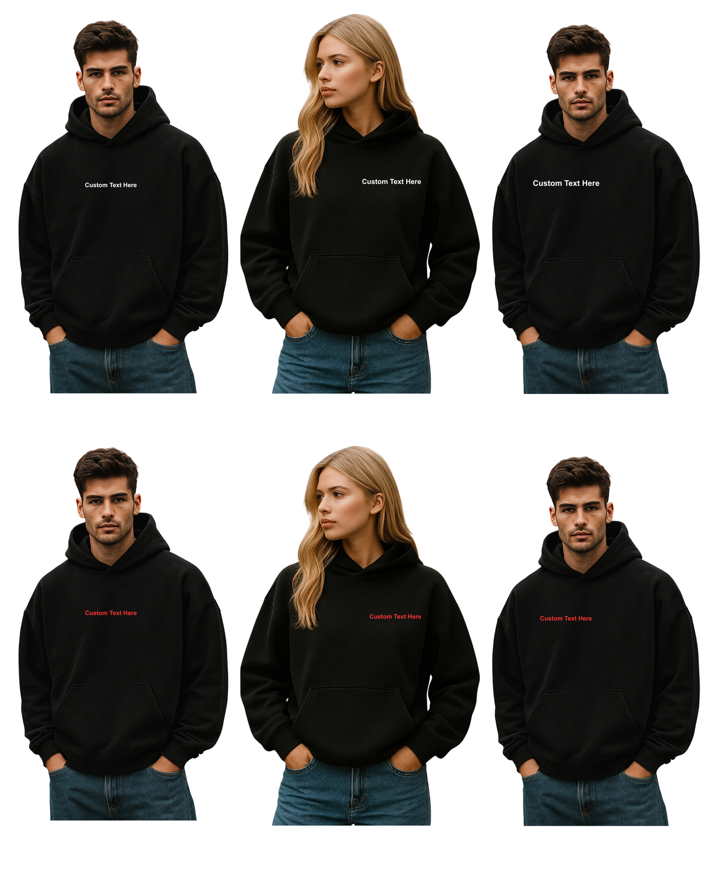 Custom Text Premium Hoodie