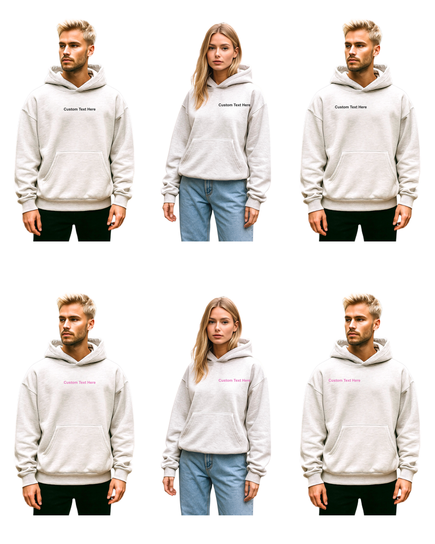 Custom Text Premium Hoodie