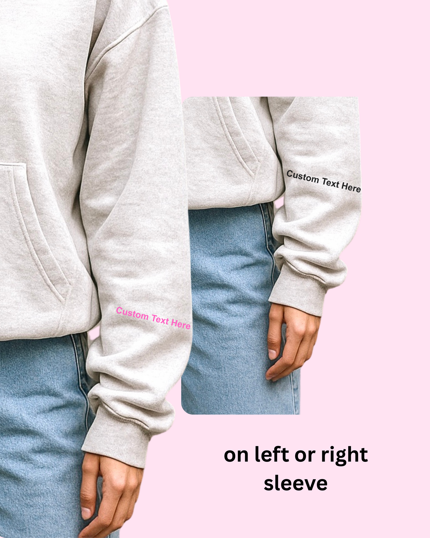 Custom Text Premium Hoodie
