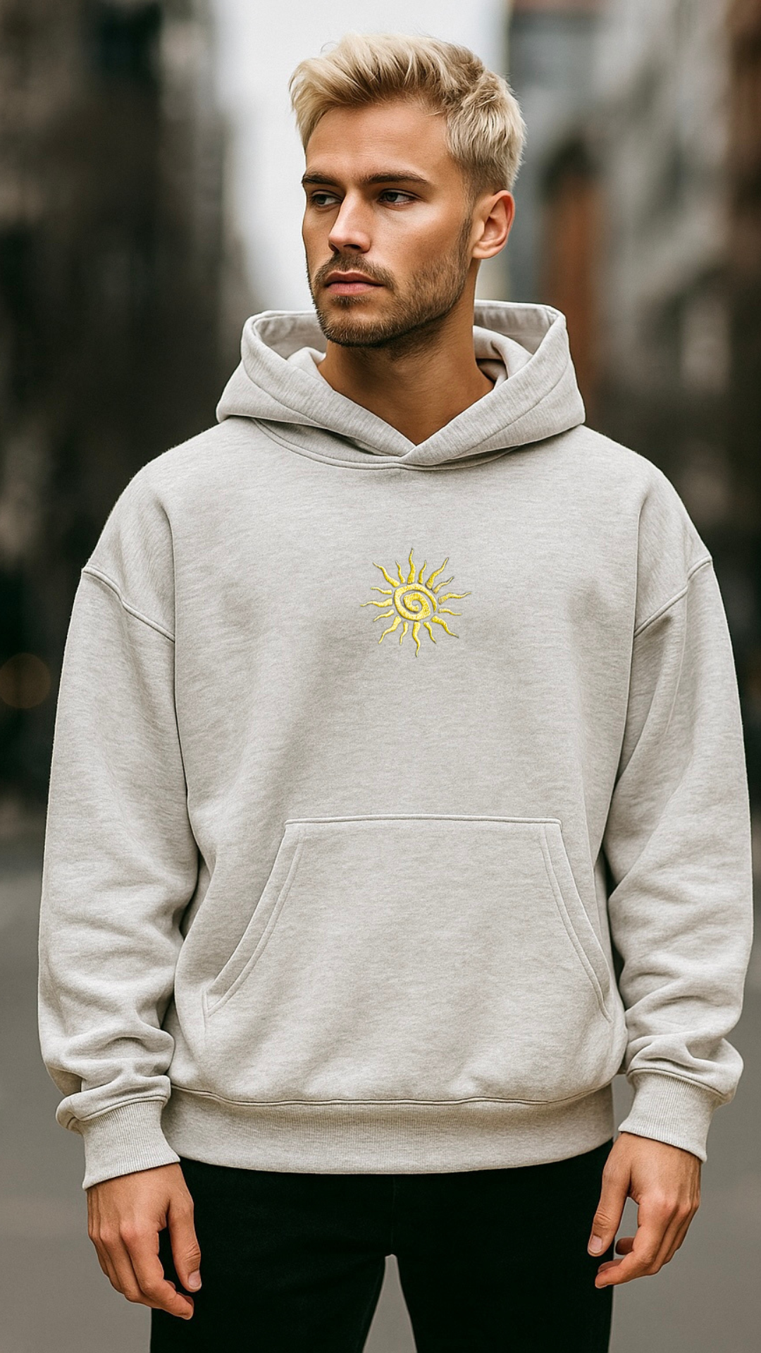Heavyweight Premium Boxy Boho Sun Hoodie