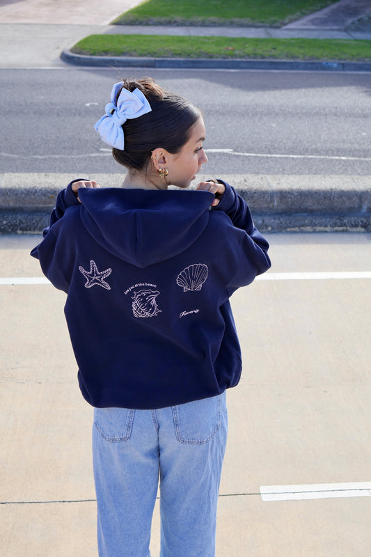 Beach Days Hoodie - Navy