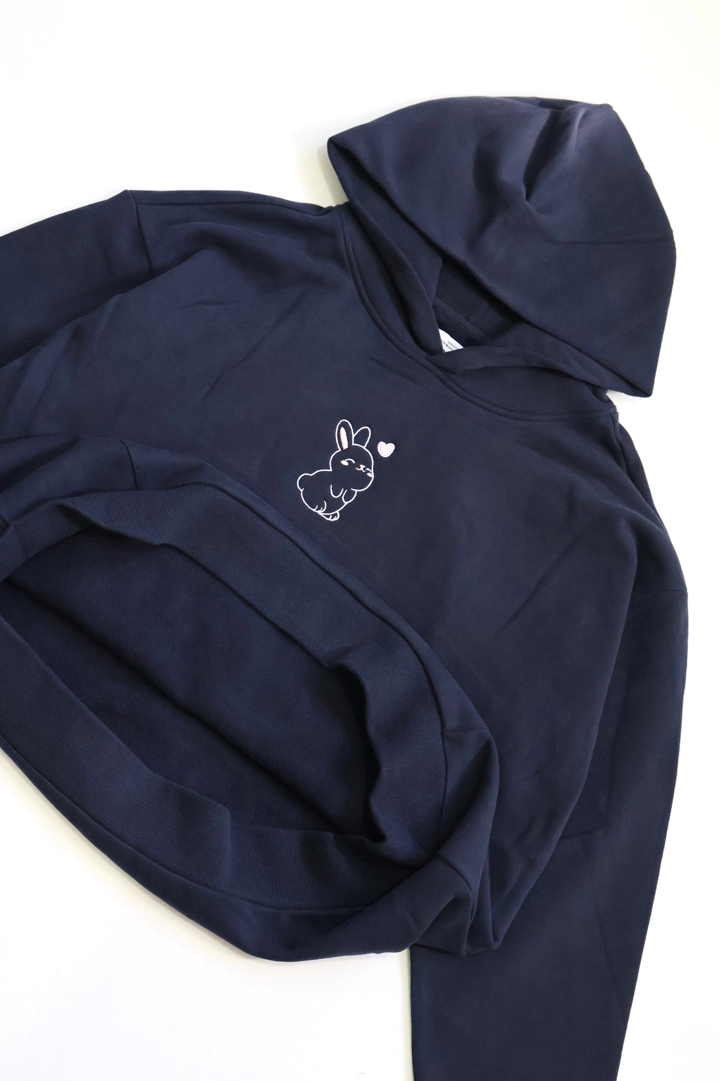 Heavyweight Premium Boxy Bunny Hoodie - Navy
