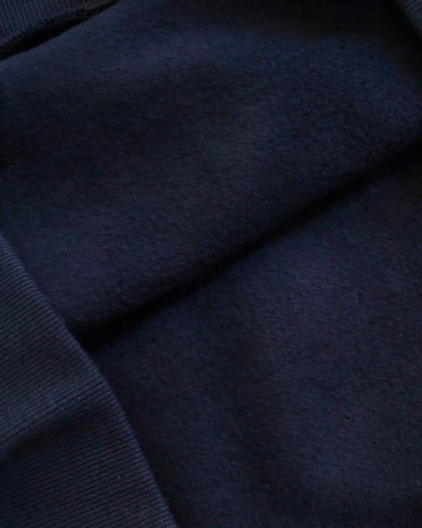 Men's premium navy blue heavyweight hoodie 380GSM — boxy fit brushed fleece lining
