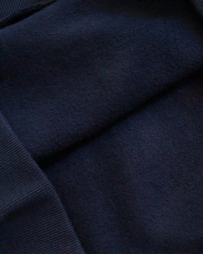 Men's premium navy blue heavyweight hoodie 380GSM — boxy fit brushed fleece lining