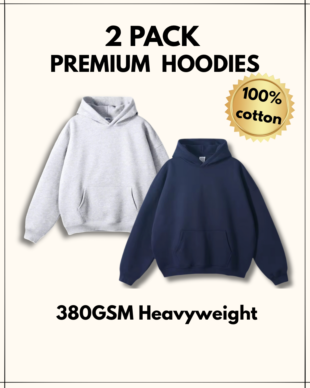 [Navy and Grey] Buy 2 — Get 15% Off