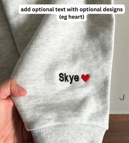 Custom Pet Embroidered Hoodie – 100% Cotton, Heavyweight & Personalised in Australia