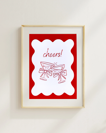 Martinis Print – Festive Cocktail Art, Holiday Party Decor