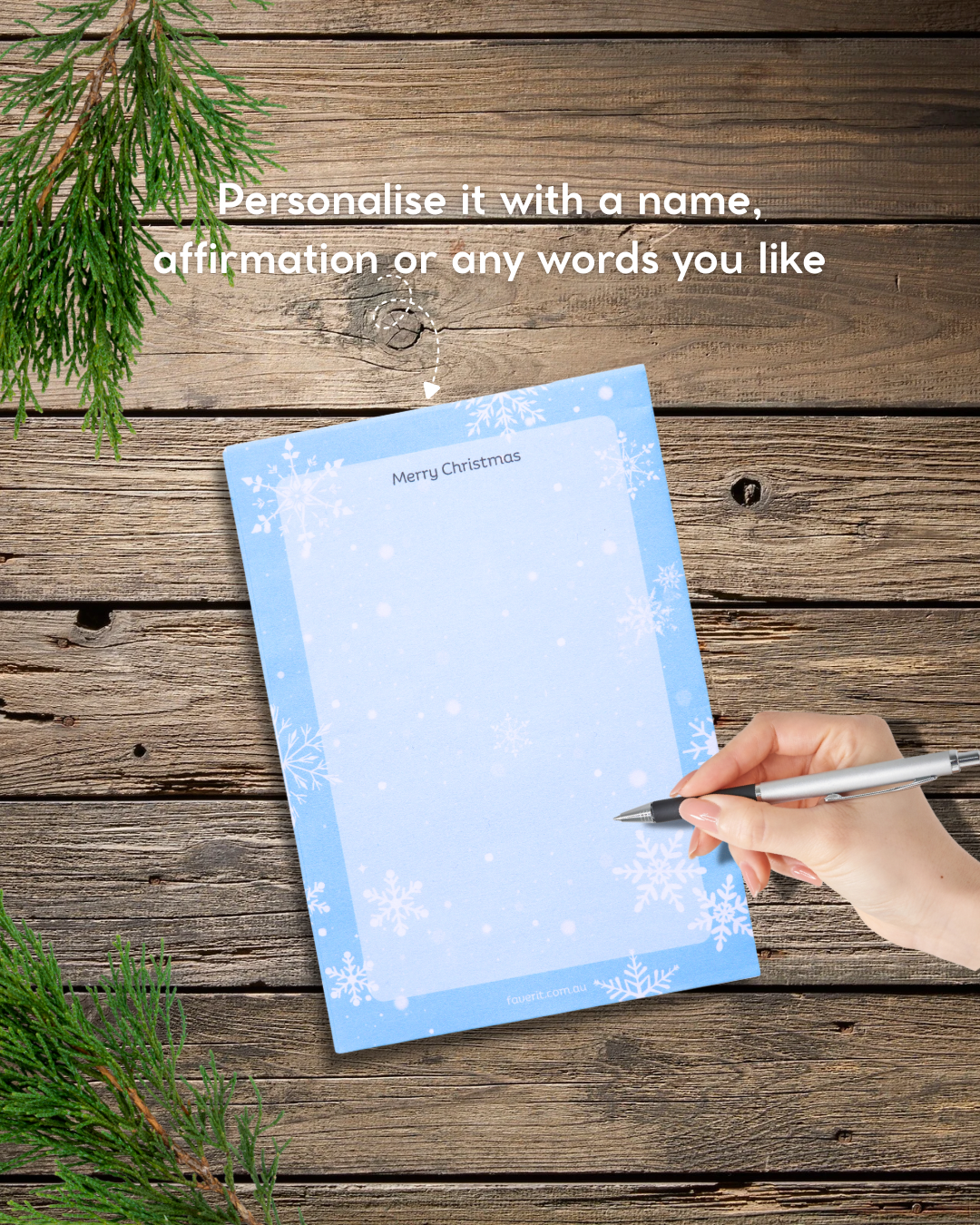 Personalized - Merry Moments Notepad