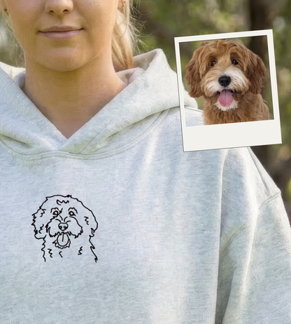 Custom Pet Embroidered Hoodie – 100% Cotton, Heavyweight & Personalised in Australia