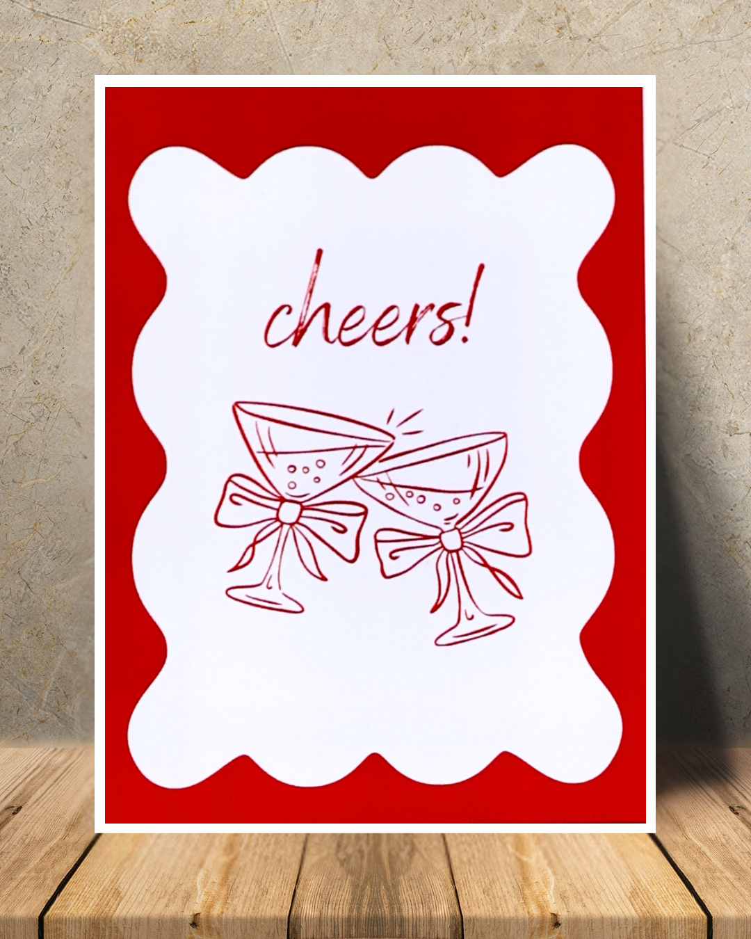 Martinis Print – Festive Cocktail Art, Holiday Party Decor