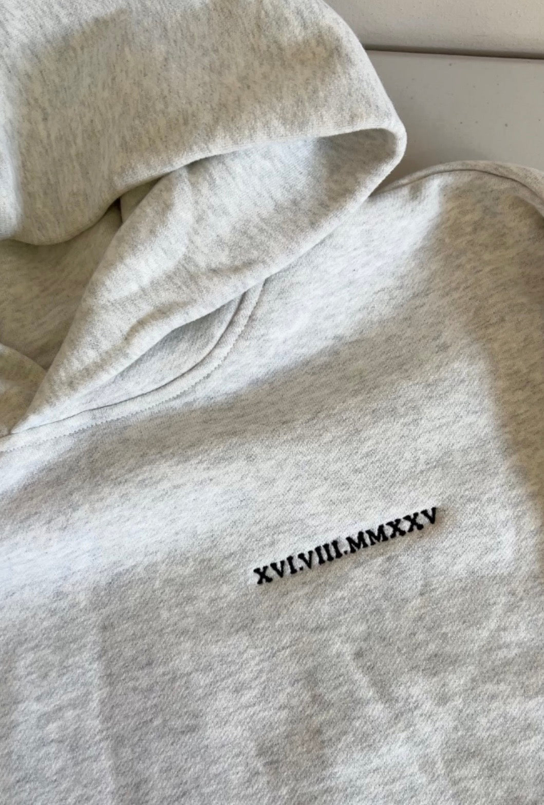 Hoodies with dates and messages embroidered in Australia for couple, friends 