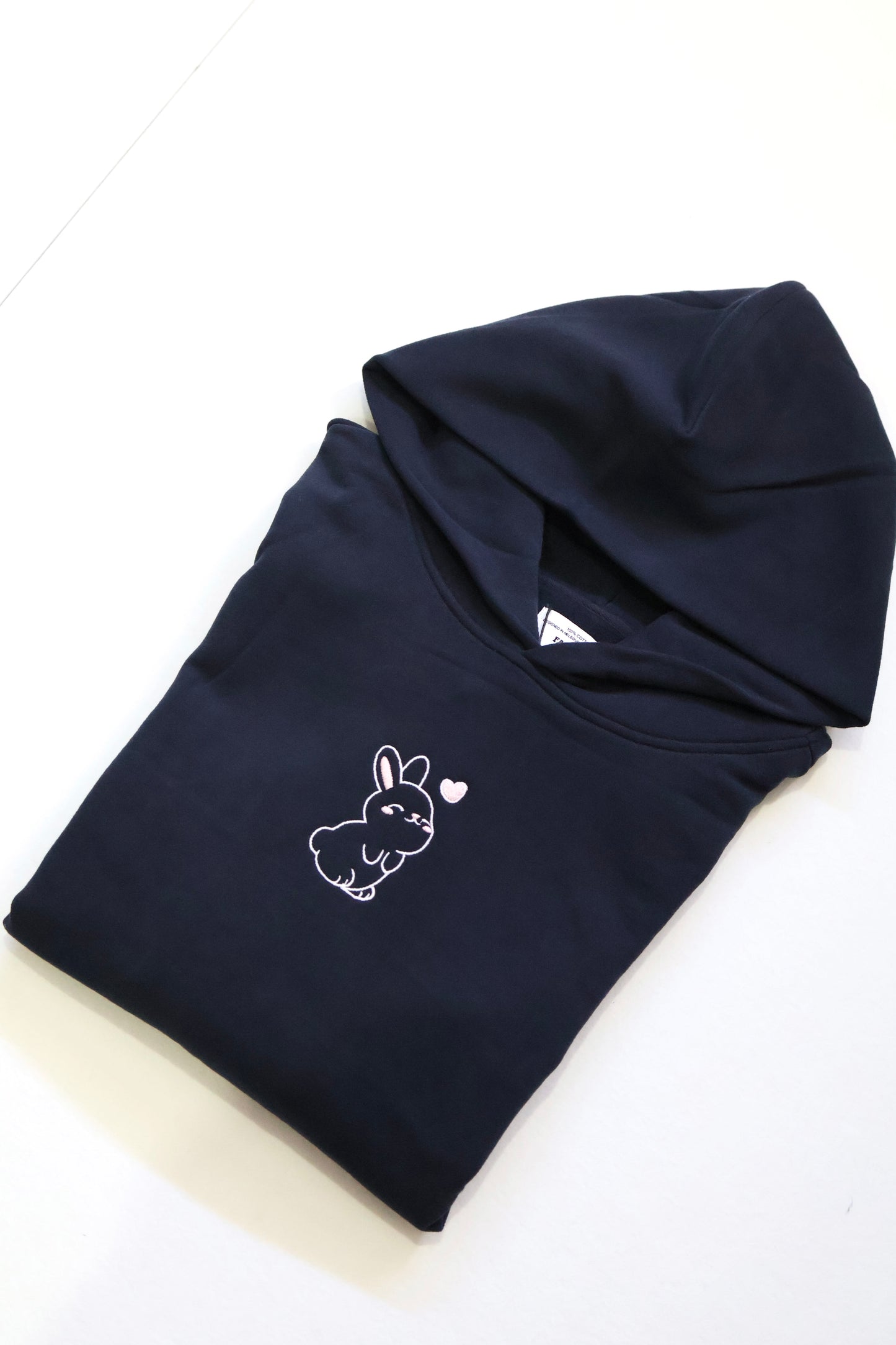 Heavyweight Premium Boxy Bunny Hoodie - Navy