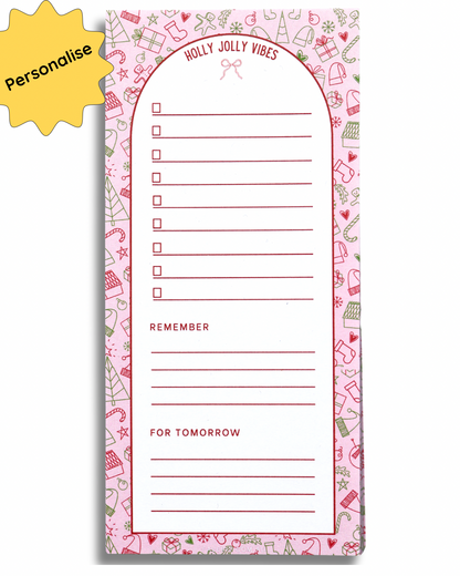 Personalized - Christmas Doodles Notepad