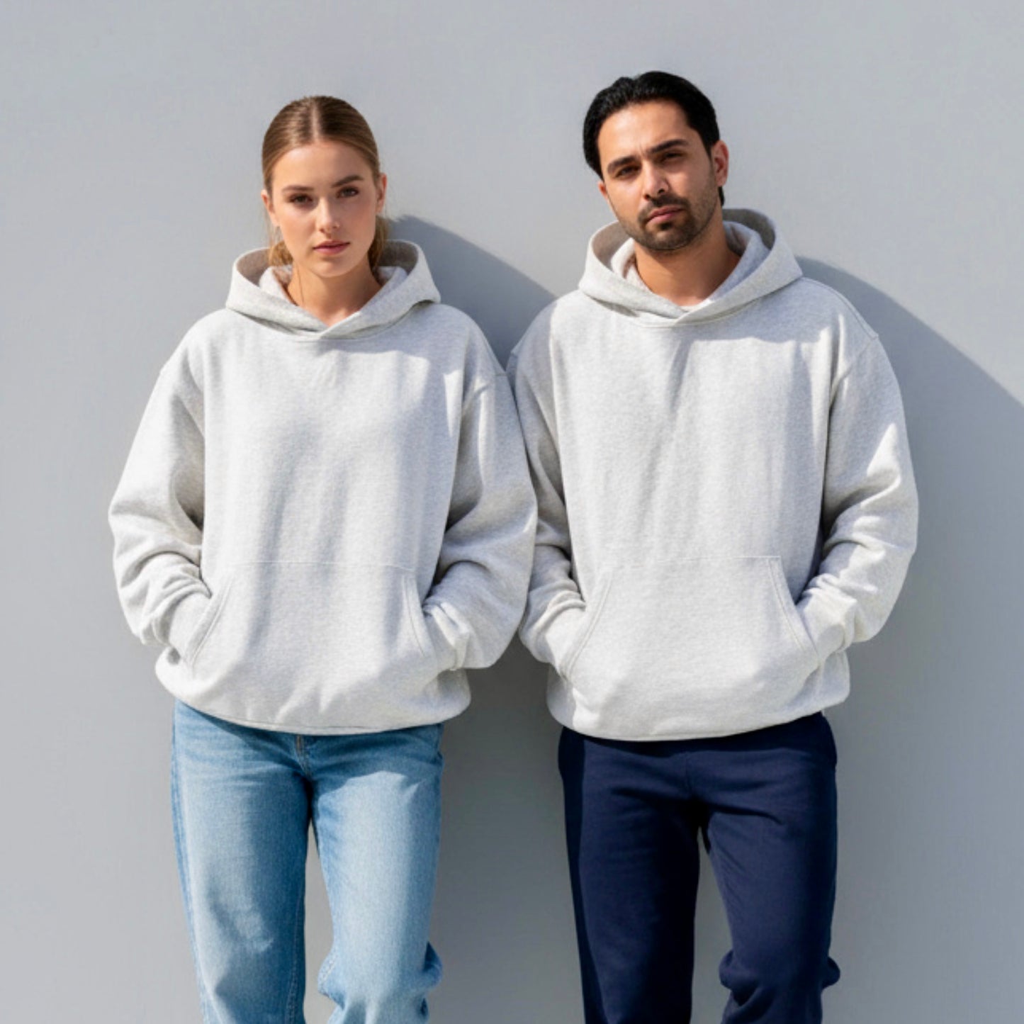 Heavyweight Premium Boxy Grey Fleece Hoodie