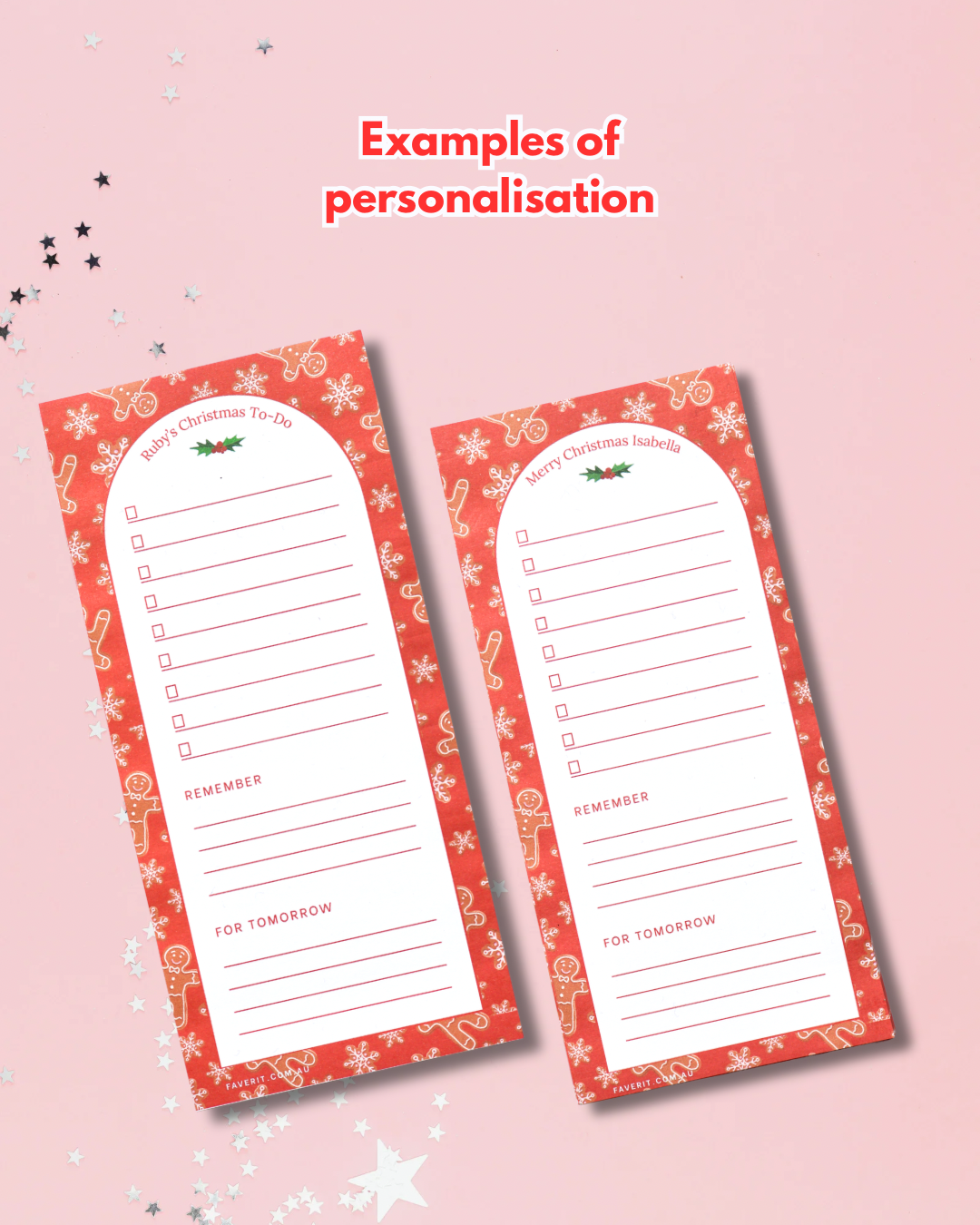 Personalized - Christmas Cookies Notepad