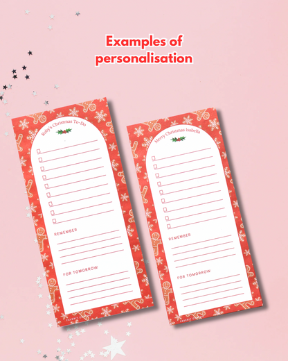 Personalized - Christmas Cookies Notepad