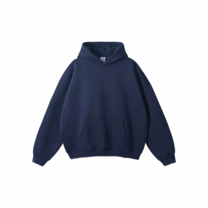Premium Boxy Hoodie - Navy