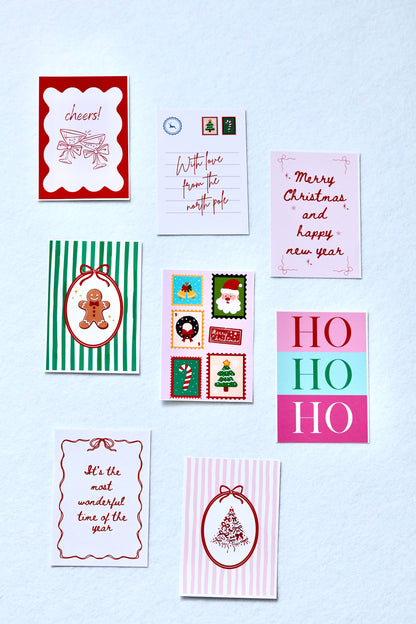 Christmas Mini Prints - Pack of 8