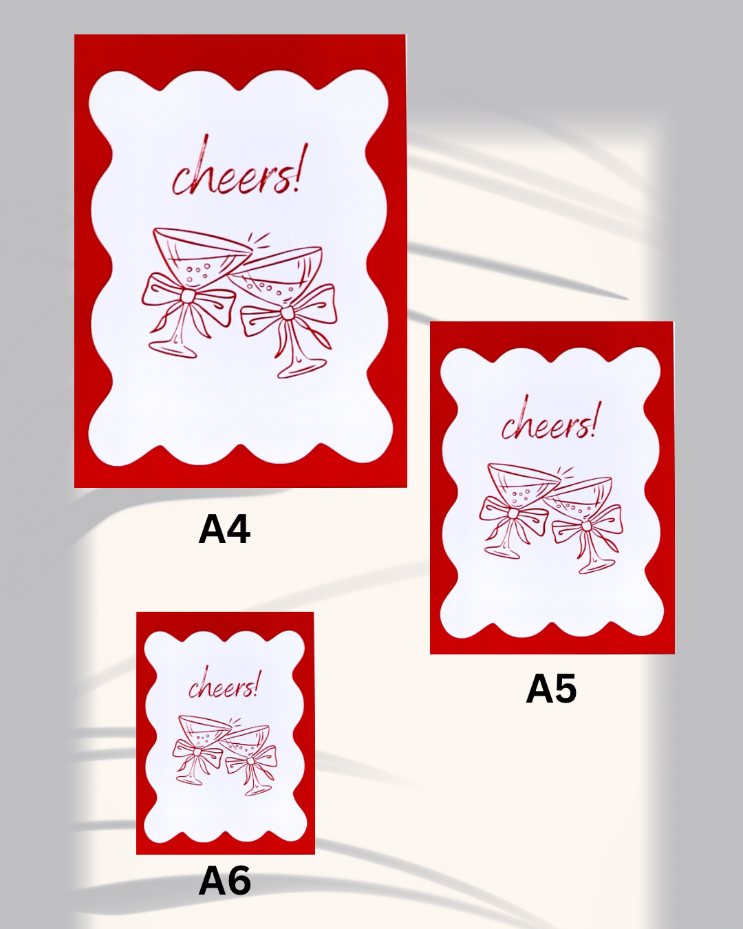 Martinis Print – Festive Cocktail Art, Holiday Party Decor