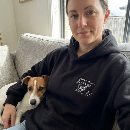 Custom Pet Embroidered Hoodie – 100% Cotton, Heavyweight & Personalised in Australia