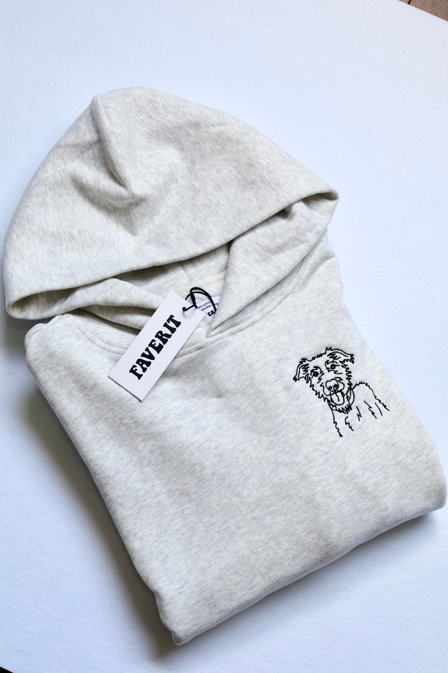 Custom Pet Embroidered Hoodie – 100% Cotton, Heavyweight & Personalised in Australia