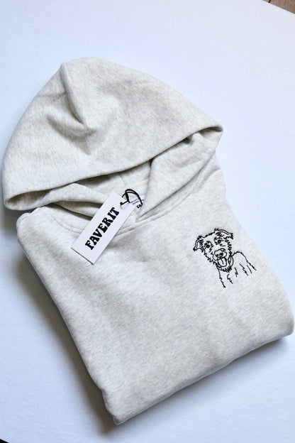 Custom Pet Embroidered Hoodie – 100% Cotton, Heavyweight & Personalised in Australia
