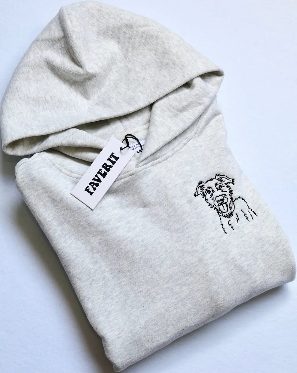 Custom dog hoodie Australia — personalised pet portrait gift for dog mums and dog lovers, embroidered in Melbourne