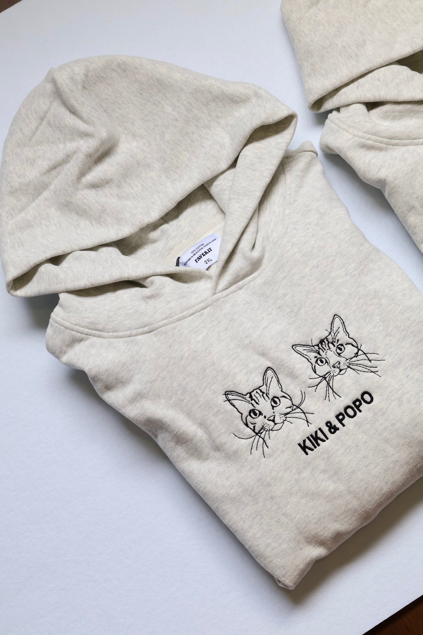 Custom Pet Embroidered Hoodie – 100% Cotton, Heavyweight & Personalised in Australia