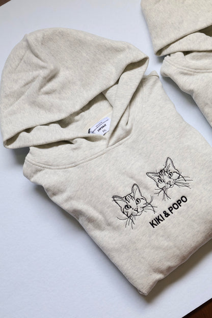 Custom Pet Embroidered Hoodie – 100% Cotton, Heavyweight & Personalised in Australia