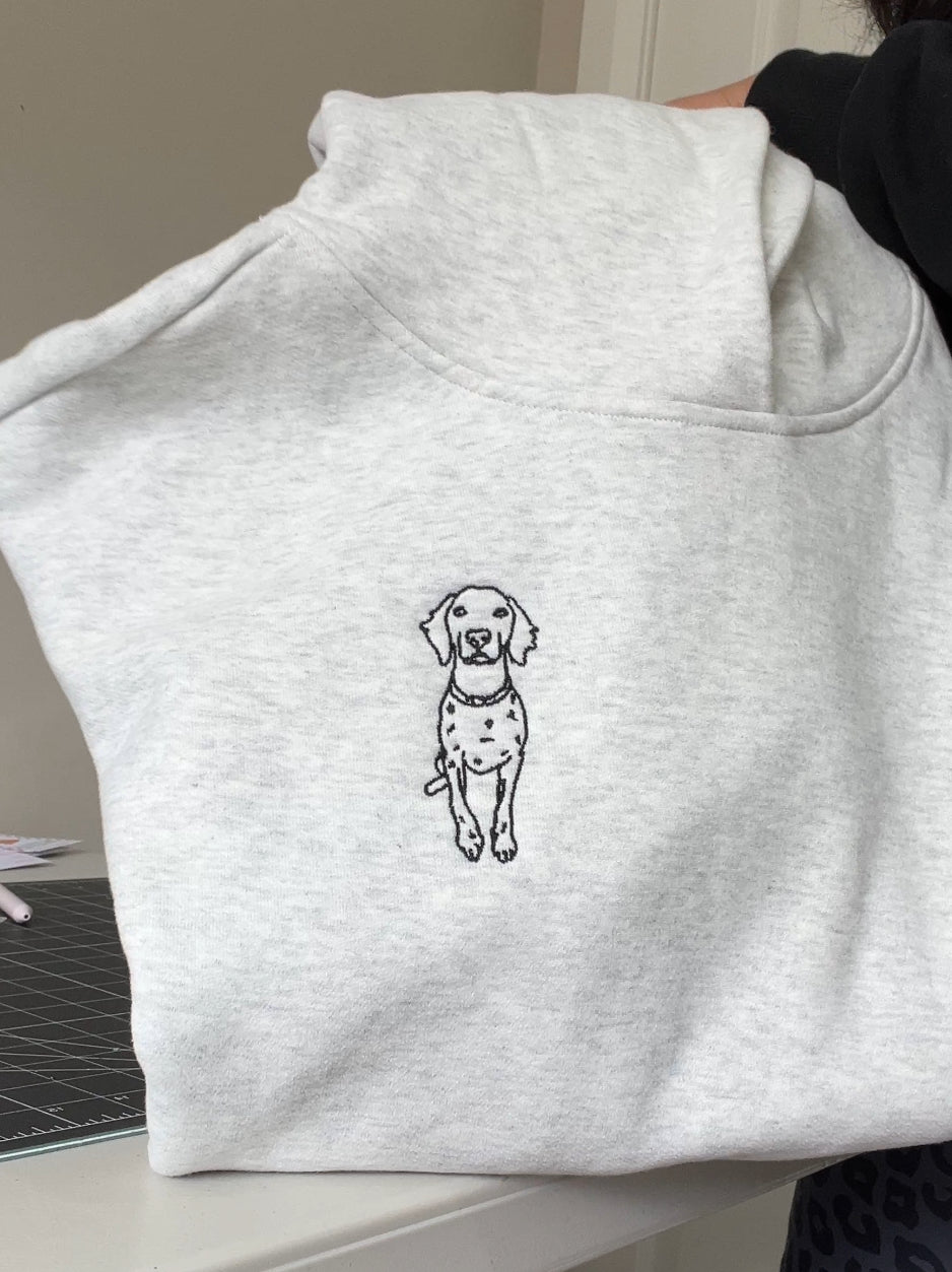 Custom Pet Embroidered Hoodie – 100% Cotton, Heavyweight & Personalised in Australia