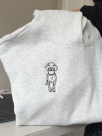 Custom Pet Embroidered Hoodie – 100% Cotton, Heavyweight & Personalised in Australia