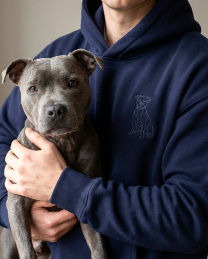 Custom Pet Embroidered Hoodie – 100% Cotton, Heavyweight & Personalised in Australia