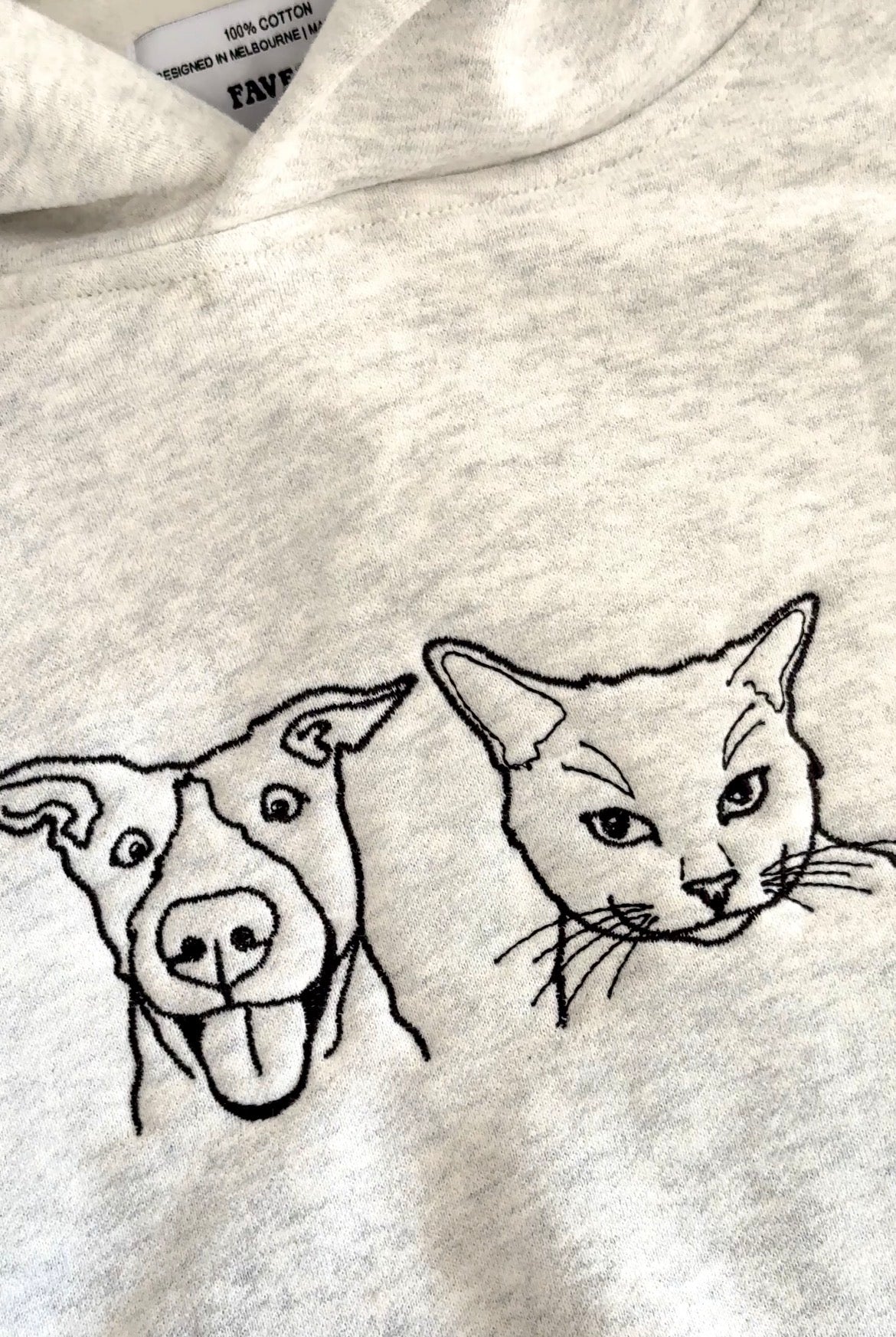Custom Pet Portrait Hoodie & Jumper Australia | Embroidered in Melbourne 🐾